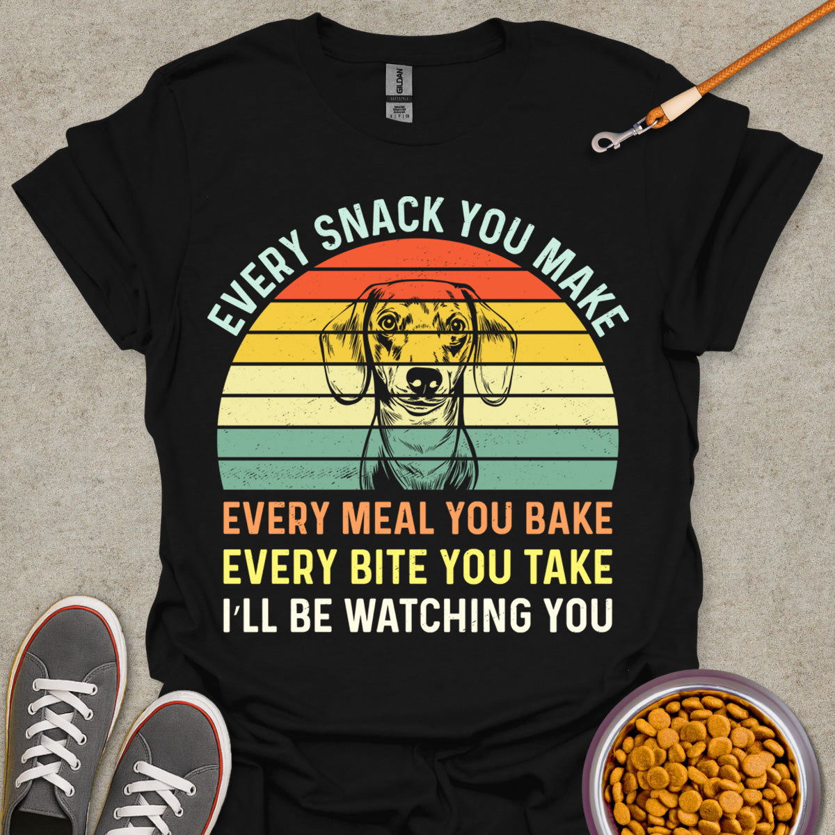 Watchful Dachshund Tee