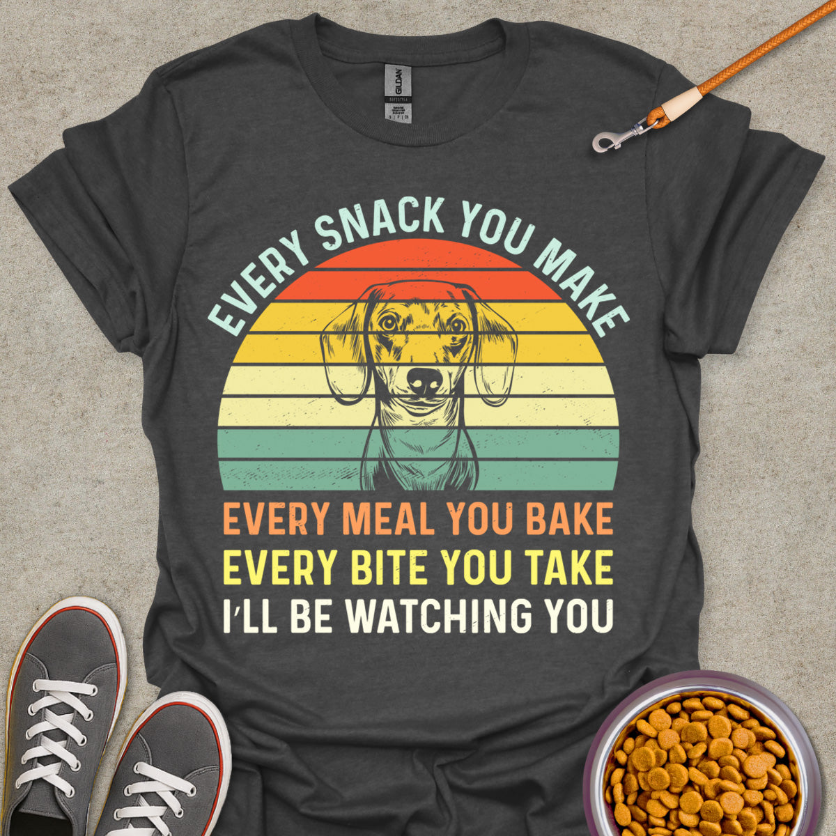 Watchful Dachshund Tee