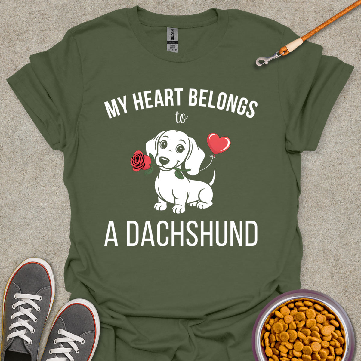 Heart Belongs to a Dachshund Tee