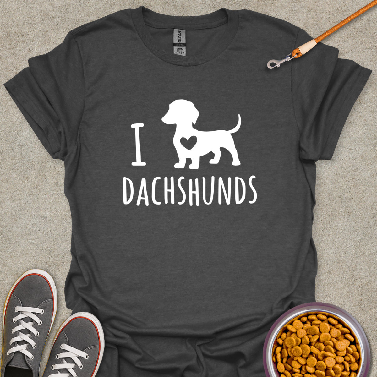 I Luv Dachshunds Tee