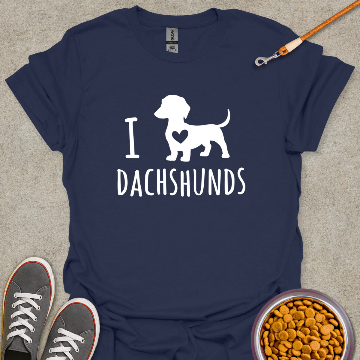 I Luv Dachshunds Tee