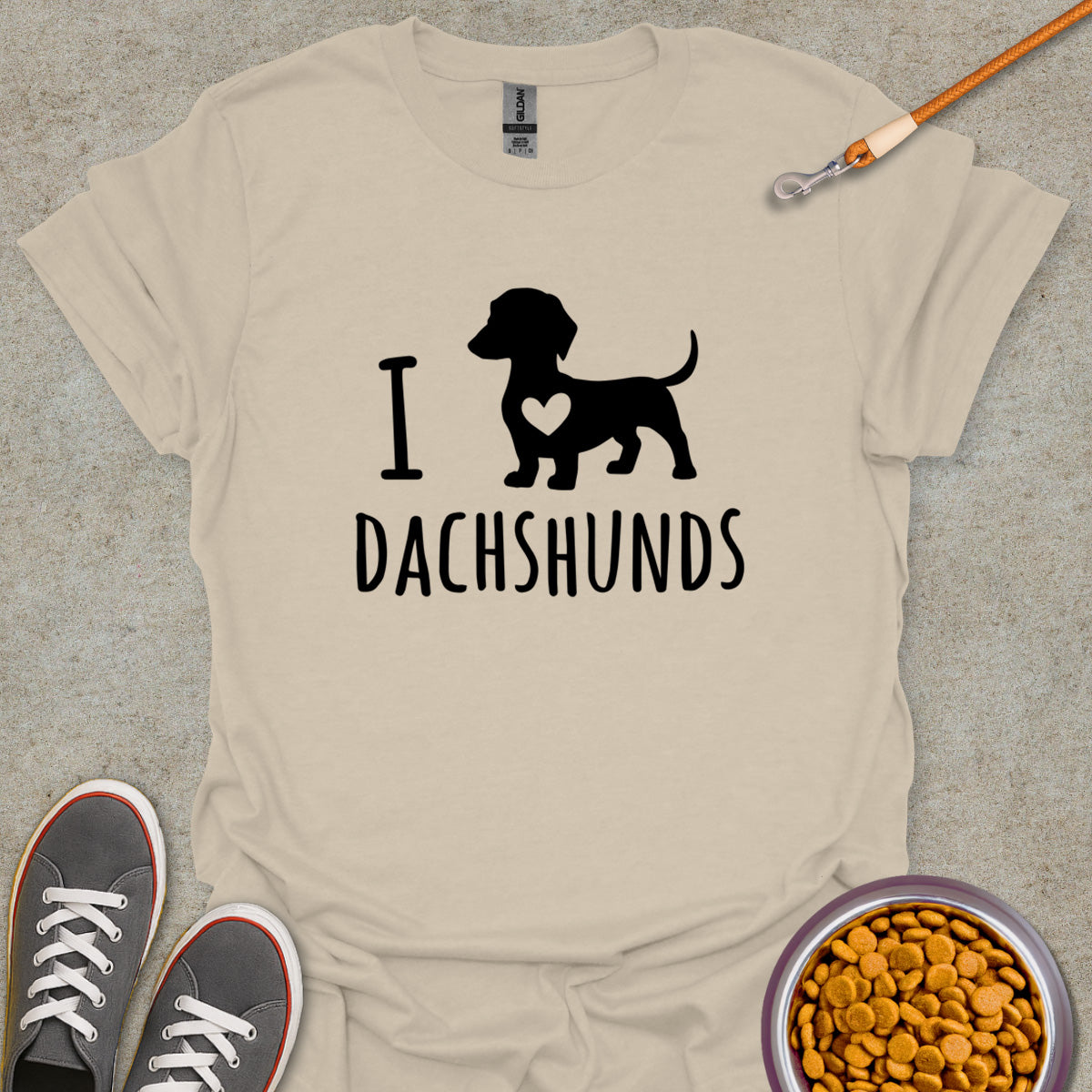 I Luv Dachshunds Tee