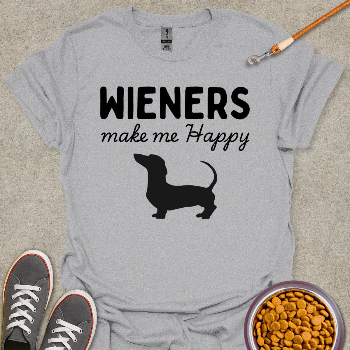 Wiener Makes Me Happy T-shirt