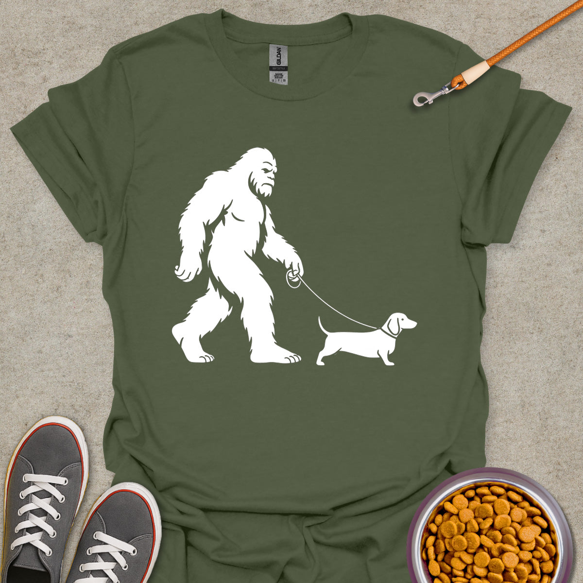 Yeti and Dachshund Tee
