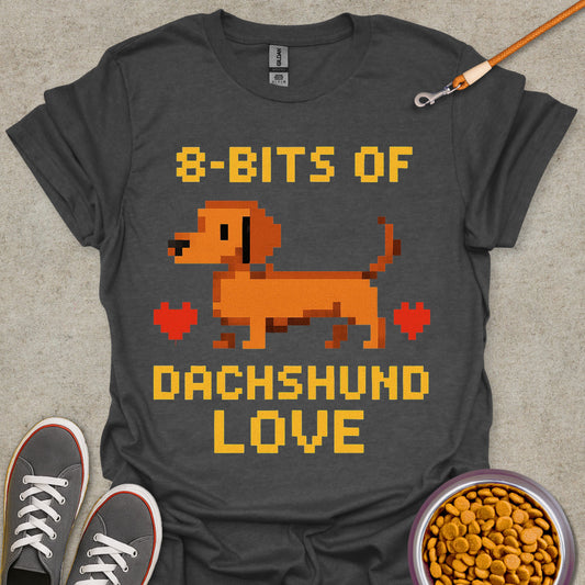 8-Bit Dachshund Love Tee
