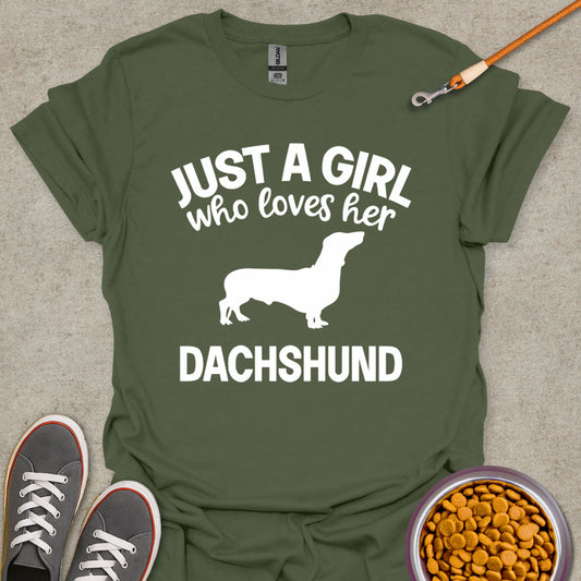 Dachshund Fan Girl Tee