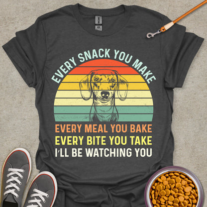 Watchful Dachshund Tee
