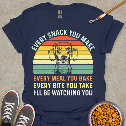 Watchful Dachshund Tee