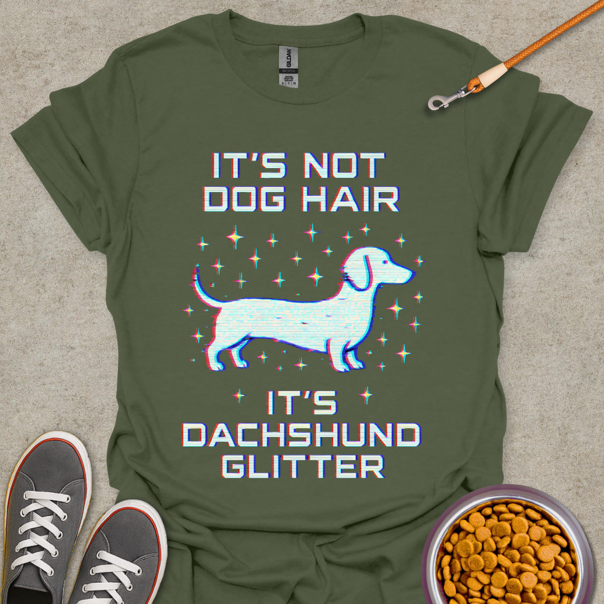 Glittery Style Doxie Tee