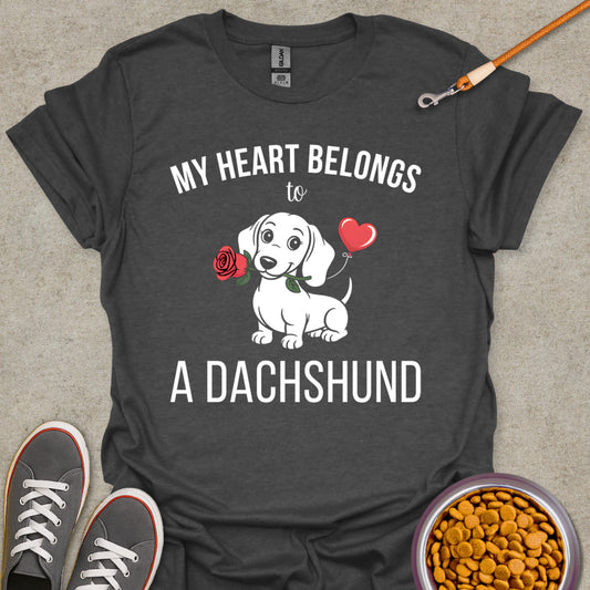 Heart Belongs to a Dachshund Tee