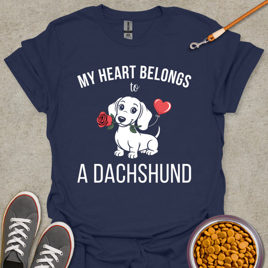 Heart Belongs to a Dachshund Tee