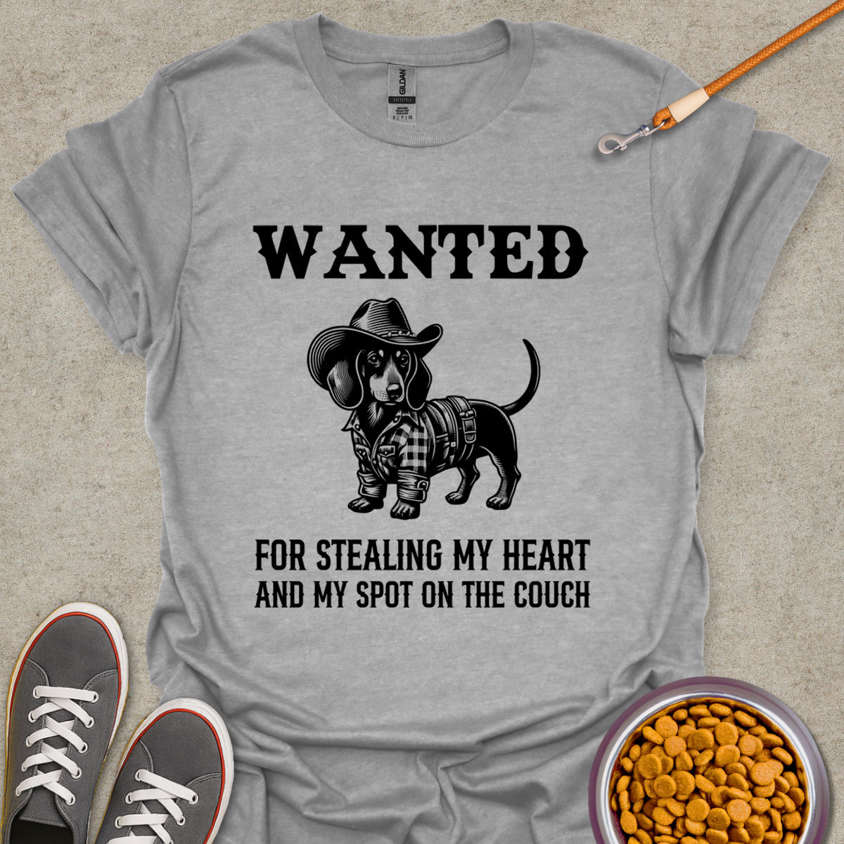 Wanted Dachshund Tee