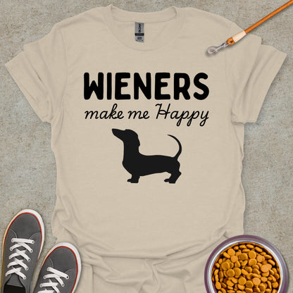 Wiener Makes Me Happy T-shirt