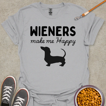 Wiener Makes Me Happy T-shirt